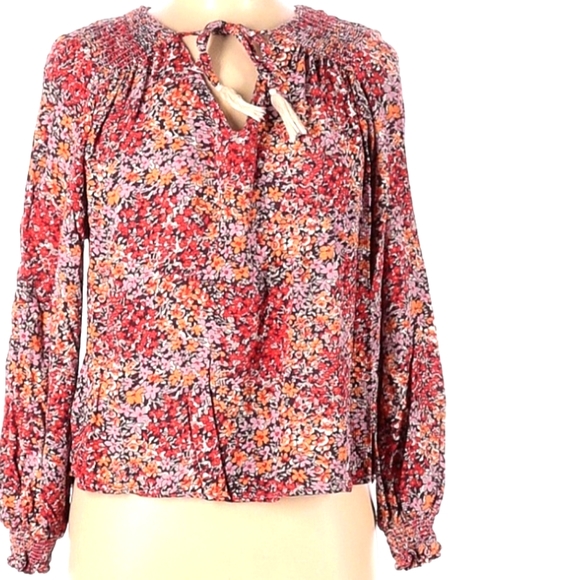 Rachel Roy Boho Floral Tassel Front Top - Picture 2 of 9